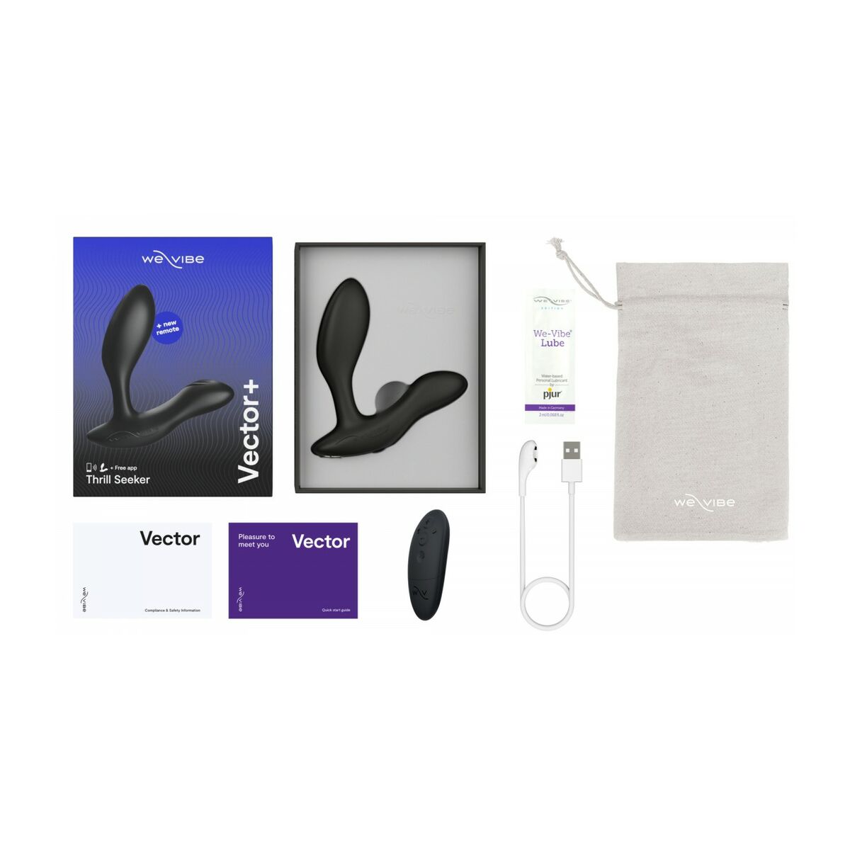 Vibrator anal We-Vibe Negru